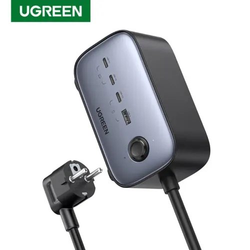 Charger GaN III UGREEN CD268 100W PDx3 QC3.0x1 ACx2 60167