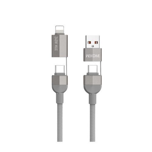 ChargingCable4in1WK240WUSBTYPE-Ctoi6TYPE-CGrey1mWDC-48