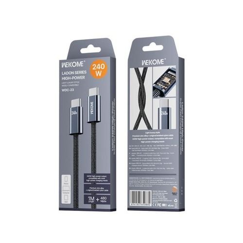 ChargingCableWK240WTYPE-CTYPE-CBlack1mWDC-23