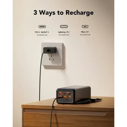 CharmastPowerbank50000mAhPD22.5WBlack