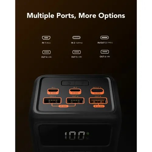 CharmastPowerbank50000mAhPD22.5WBlack