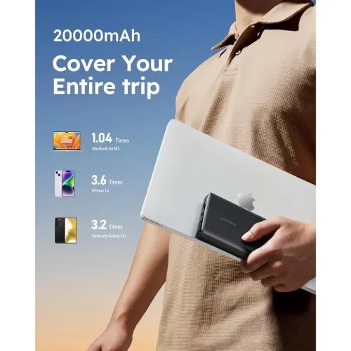 CharmastPowerbankLED20000mAh2xUSBBlack