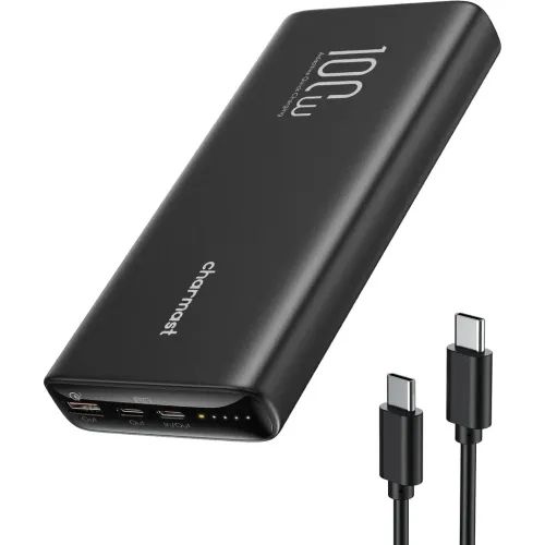 CharmastPowerbankLED20000mAh2xUSBBlack