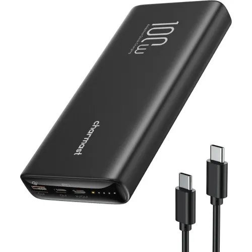 CharmastPowerbankLED20000mAh2xUSBBlack