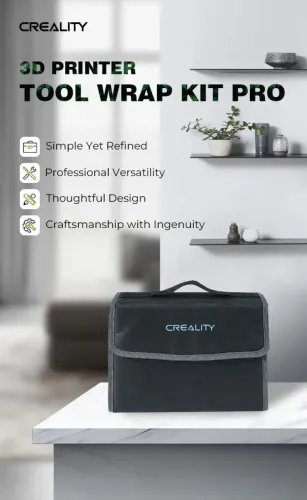 Creality3DPrinterToolWrapKitPro-34piecesofbitsforscrewdriversandpost-processingtools