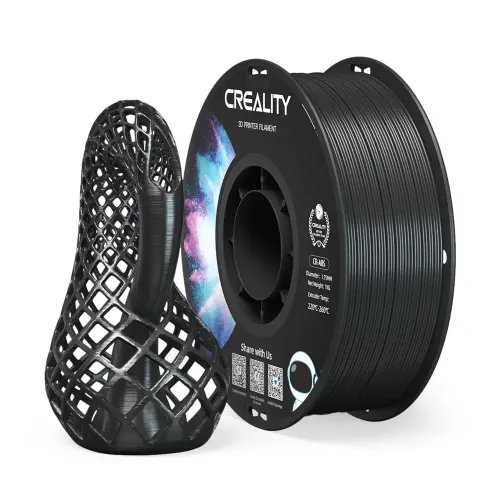 Creality CR-ABS Black 3D Printer Filament Large Object Stability Tensile Str. 43MPA 1 kg Spool1.7