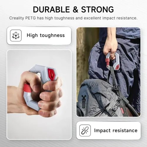 CrealityCR-PETGValuePack4kg-BlackWhiteGrayTransparent3DPrinterFilamentGreynor