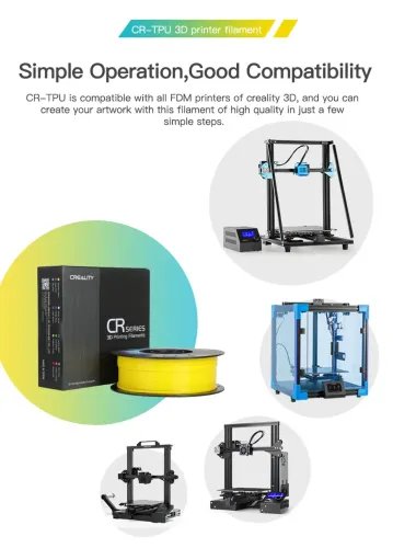 CrealityCR-TPUGreen3dPrinterSoftAdhesivematerialFilament1kg1.75
