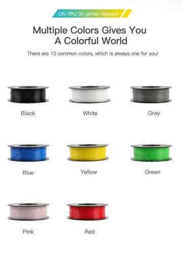 CrealityCR-TPUWhite3dPrinterSoftAdhesivematerialFilament1kg1.75