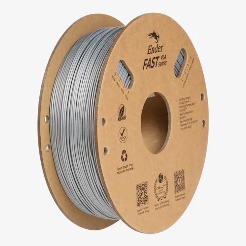 CrealityEnderFastPLASilver3DPrinterFilament1kgSpool1.85