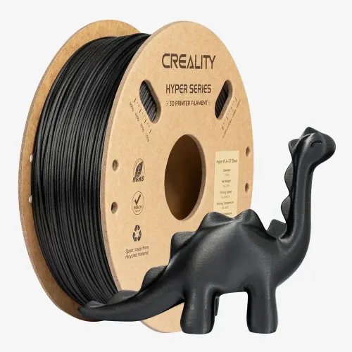 Creality Hyper PLA-CF Black Carbon Fiber 3D Printer Filament High Strength 1 kg Spool1.75
