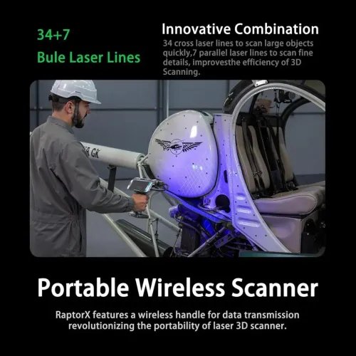 CrealityRaptorX3DScanner-wirelessHybridBlueLaserNIR3D-347Lines-002mmfor5-4000mm