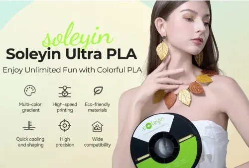 CrealitySoleyinUltraPLAGrassGreenGreenery3DPrinterFilament1kgSpool1.75mm