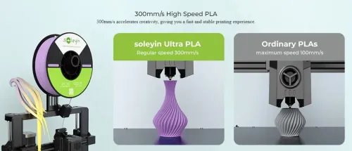 CrealitySoleyinUltraPLAMatteBlack3DPrinterFilament1kgSpool1.75mm