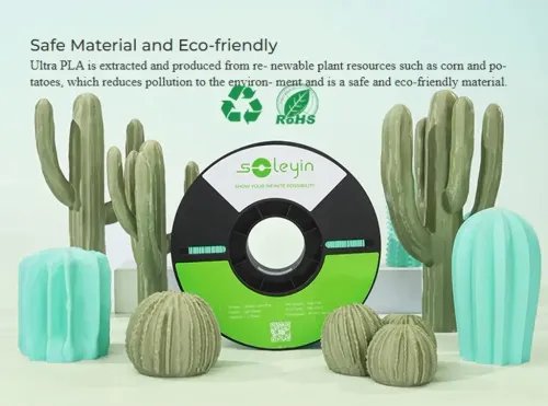 CrealitySoleyinUltraPLAMatteGrayMatteGrey3DPrinterFilament1kgSpool1.75mm