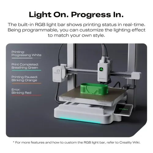CrealitySparkXi73DPrinter-500mmsfast-AISmartDetection-26x26x26-NoAssembly