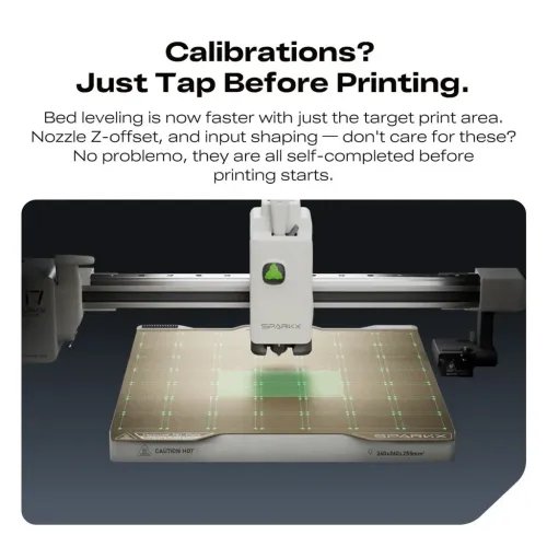 CrealitySparkXi73DPrinter-500mmsfast-AISmartDetection-26x26x26-NoAssembly