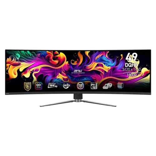 CurvedGamingMonitor49MSIMPG491CQPQD-OLED144Hz