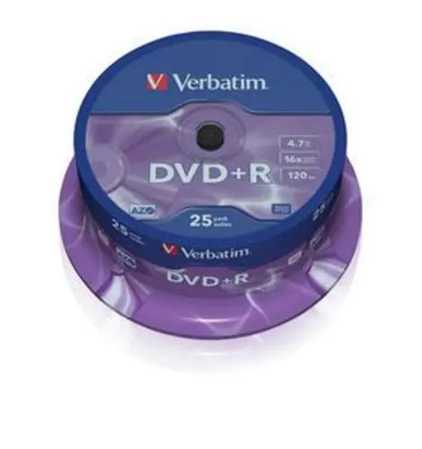 DVDRVERBATIM43500AZO4.7GB16XMATTSILVERSURFACE