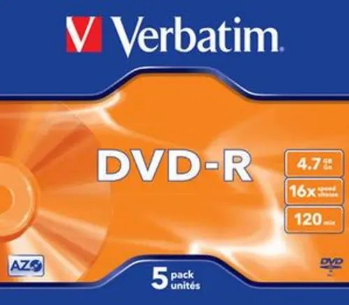 DVD-RVERBATIM43519AZO4.7GB16XMATTSILVERSURFACE