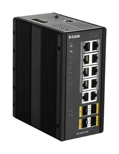 D-LINKINDUSTRIALSWITCHDIS-300G-14PSWManagedPoESFP