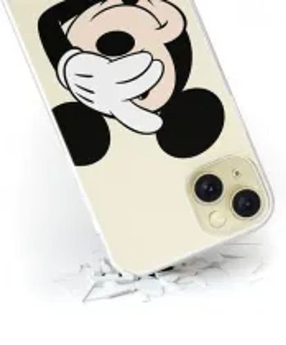 DisneyCaseAppleiPhone15PlusMickeyPartialPrintHidingTransparent