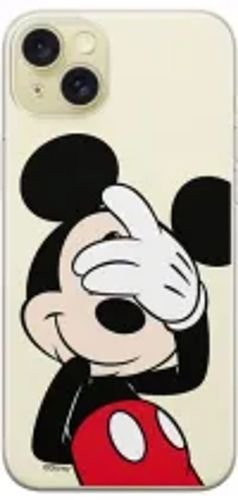 DisneyCaseAppleiPhone15PlusMickeyPartialPrintHidingTransparent