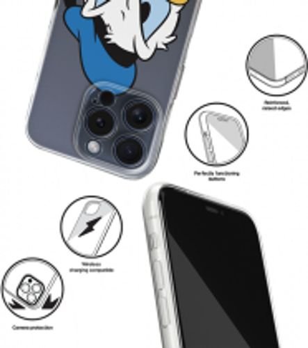 DisneyCaseAppleiPhone15ProDonaldPartialPrintAngryTransparent