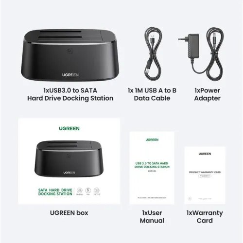 Docking Station 3525 SATA USB 3.0 UGREEN CM198 50857