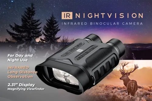 EASYPIX IR NIGHT VISION INFRARED BINOCULAR CAMERA 1080P20MP