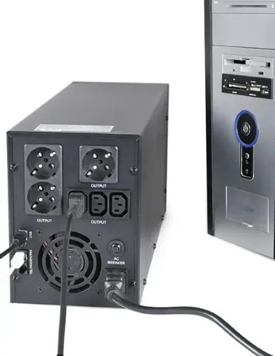 ENERGENIE UPS WITH USB AND LCD DISPLAY 3000 VA BLACK