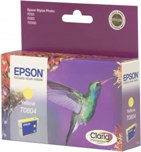 EpsonHummingbirdSinglepackYellowT0804ClariaPhotographicInk
