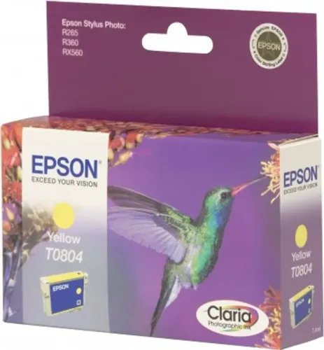 EpsonHummingbirdSinglepackYellowT0804ClariaPhotographicInk