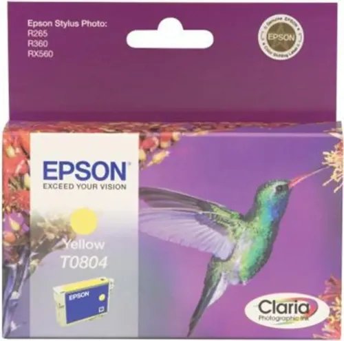 EpsonHummingbirdSinglepackYellowT0804ClariaPhotographicInk