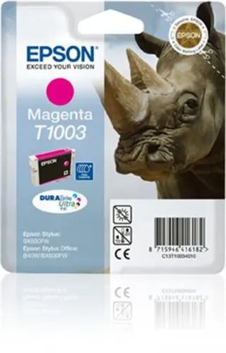 EpsonRhinoSinglepackMagentaT1003DURABriteUltraInk