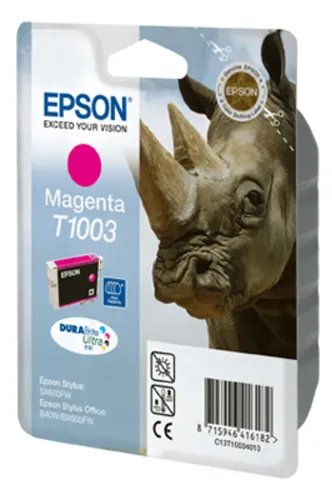EpsonRhinoSinglepackMagentaT1003DURABriteUltraInk