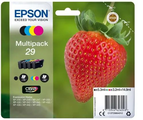 EpsonStrawberryMultipack4-colours29ClariaHomeInk