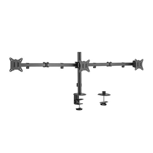 GEMBIRDADJUSTABLEDESK3-DISPLAYMOUNTINGARMRTS17-27BLACK