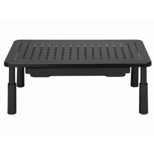 GEMBIRDADJUSTABLEMONITORSTANDWITHDRAWERRECTANGLEBLACK
