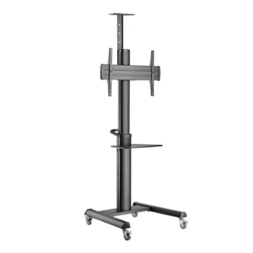 GEMBIRDALUMINUMTVFLOORSTANDWITHCASTERWHEELS37-70BLACK