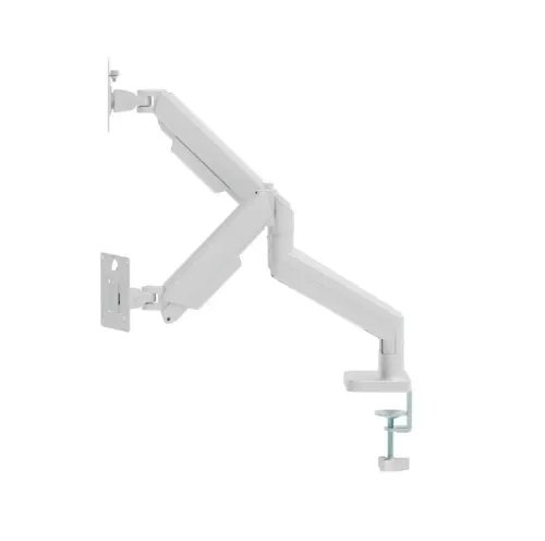 GEMBIRDDESKMOUNTEDADJUSTABLEDOUBLEMONITORARM17-32WHITE