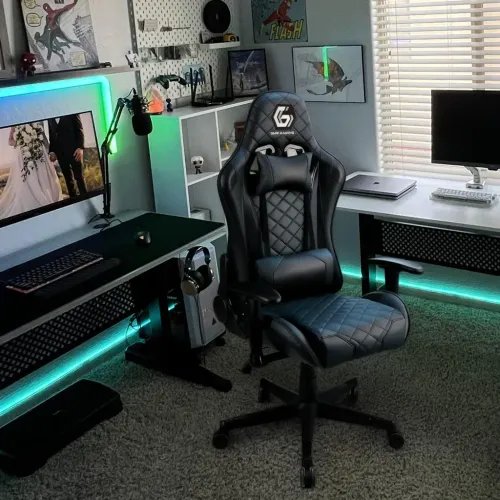 GEMBIRDGAMINGPVCLEATHERCHAIRWITHPILLOWSBLACK