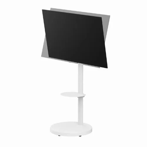 GEMBIRDMETALTVSTANDWITHCASTERWHEELS37-86MAXVESA600x400WHITE