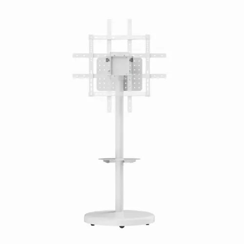 GEMBIRDMETALTVSTANDWITHCASTERWHEELS37-86MAXVESA600x400WHITE