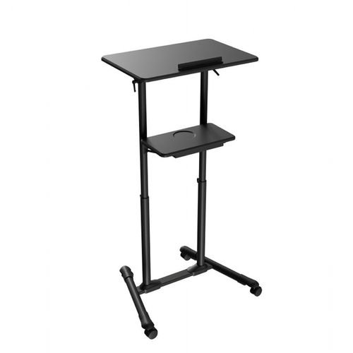 GEMBIRDMOBILELECTUREDESKWITHCASTERWHEELSBLACK