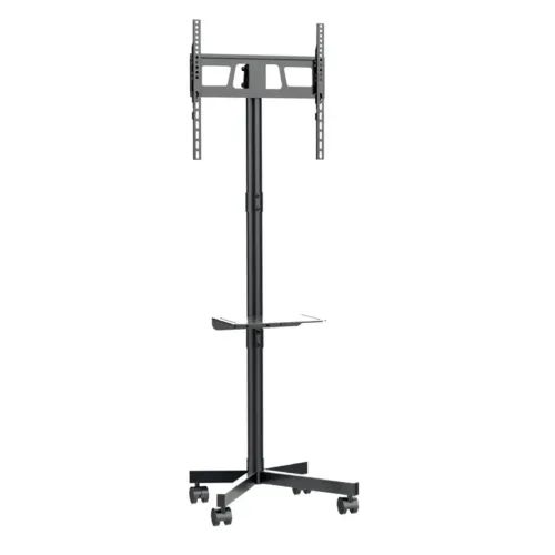 GEMBIRDTVFLOORSTANDTILTWITHCASTERWHEELS32-55BLACK