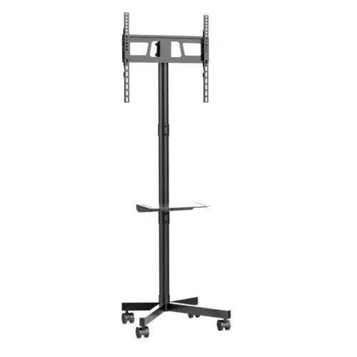 GEMBIRDTVFLOORSTANDTILTWITHCASTERWHEELS32-55BLACK