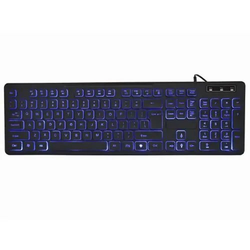 GEMBIRD 3-COLOR BACKLIGHT KEYBOARD BLACK
