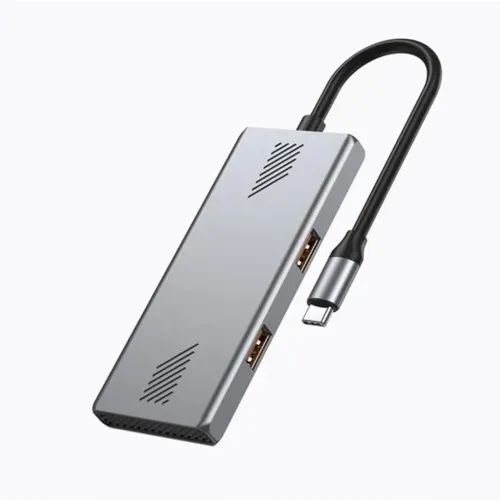 GEMBIRD4-PORTACUSB3.2GEN2TYPE-CHUBSILVER
