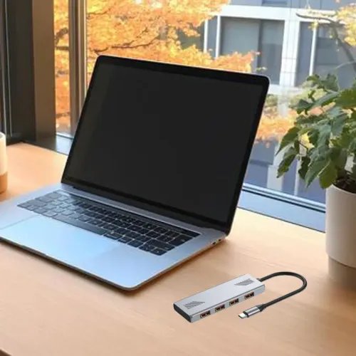 GEMBIRD4-PORTUSB3.2GEN2TYPE-CHUBSILVER